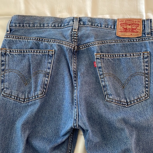 Levi’s 505 Regular Fit Men’s Jeans W36 L 32 - Picture 5 of 7